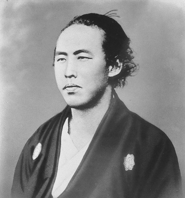 일본인이 가장 존경하는 인물 1위로 손꼽히는 사카모토 료마의 초상화.